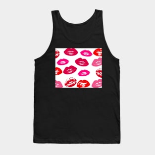 Lipstick Print Tank Top